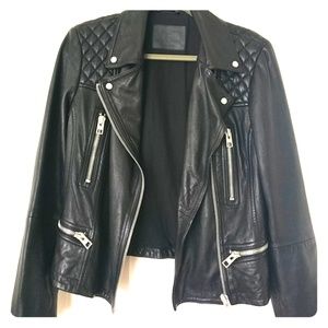 All Saints biker leather jacket